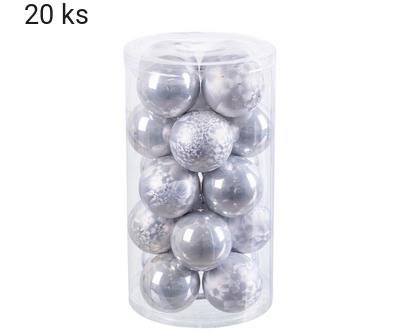 Sada 20 vnonch ozdob Olio Silver
