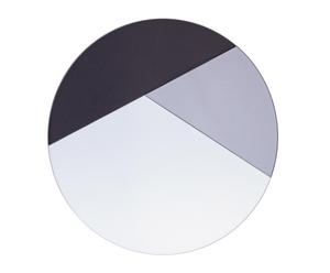 Nástěnné zrcadlo „Ego Grey”, Ø 50 cm