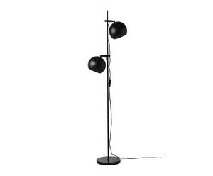 Stojací lampa „Matte Ball Double Black”, výš. 160 cm