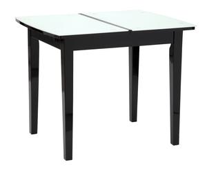 Rozkládací stůl „Vetro Black”, 76 x 76 x 75 cm