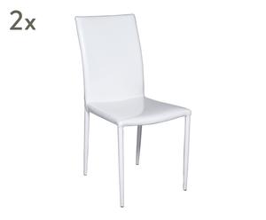 Sada 2 židlí „Evely”, 51 x 44 x 92 cm