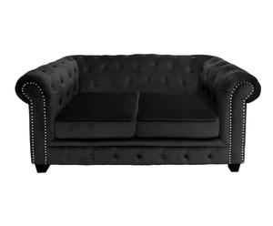 Sofa „Chesterfield Black”, 90 x 155 x 73 cm