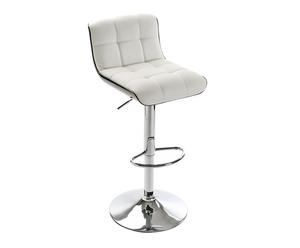Barová židle „Brighton White”, 45 x 52 x 85  - 100 cm