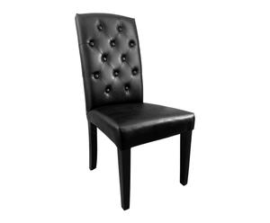 Židle „Chesterfield Black”, 64 x 45 x 102 cm