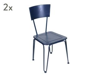 Sada 2 židlí „Camus II”, 51 x 46 x 44-87 cm