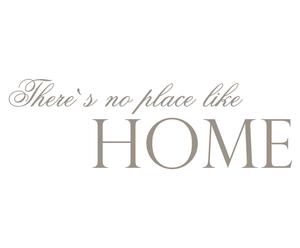 Wandsticker NO PLACE, taupe, 120 x 40 cm