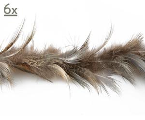 Federgirlanden Feather, 6 Stu00fcck, natur