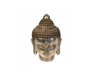 Bronze-Deko Buddha Head