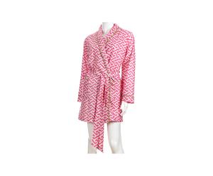 Morgenmantel Molly mit Reisebeutel, pink, Gr. M/L