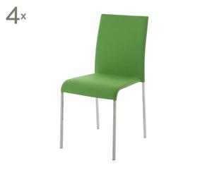 Stühle LEO, 4 Stück, grün