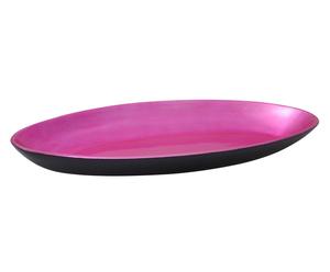 Ovale Deko-Schale Liang, metallic-pink
