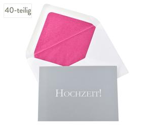 Postkarten-Set HOCHZEIT!, 40-tlg.