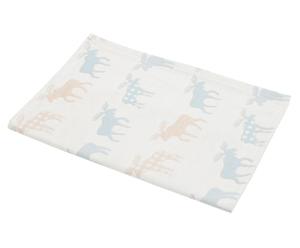 Tischdecke Celerina, creme/beige/hellblau, 95 x 95 cm