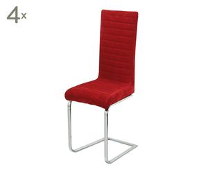 Stühle Air, rot, 4 Stück