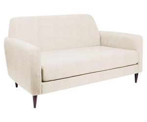 Zweisitzer-Sofa Mica, cremeweiß