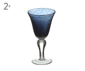 Weingläser IRIS, 2 Stück, blau