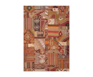 Handgefertigter Patchwork-Teppich Cayenne, 185 x 240 cm