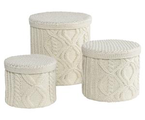 Schachtel-Set Eva, 3-tlg.