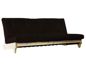 Futon-Sofa/Bett Misaki, 200 x 140 cm, schwarz