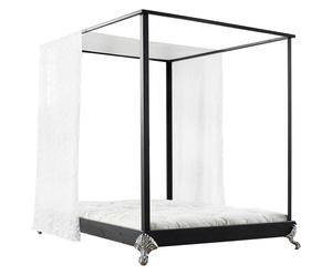 Futon-Bett Isamu mit Himmel, 208 x 148 cm, natur