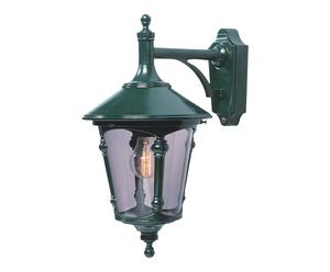 Handgefertigte Outdoor-Wandleuchte VIRGO II, dunkelgrün