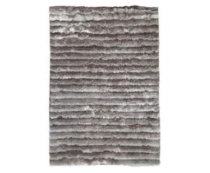 Langflorteppich Ghada, handgetuftet, grau, 160 x 230 cm