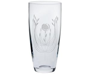 Handgefertigte Kristallglas-Vase Mackintosh Rose