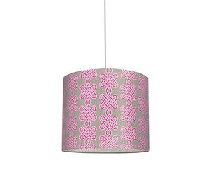 Lampenschirm NICE CONNECTION, pink/grau, Ø 40 cm