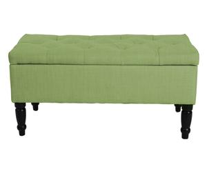 Sitzbank Mirabelle mit Stauraumfunktion, grün, B 80 cm