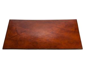 Büffelleder-Schreibunterlage Kate, cognacfarben, 40 x 60 cm