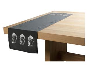 Tischläufer Asia, anthrazit/silber, 42 x 150 cm