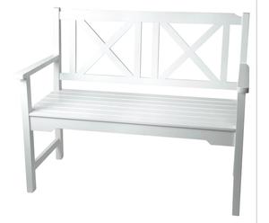 Sitzbank Malte, weiß, B 108 cm