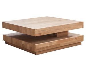 Massivholz-Couchtisch Florentina, drehbar, B 76 bis 114 cm