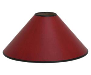 Handbemalter Lampenschirm Tiffany, rund, rot/schwarz, Ø 23 cm