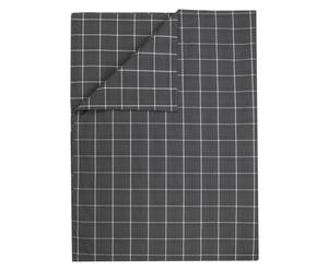 Bettdeckenbezug Anna Zipper, schwarz/weiß/grau, 155 x 220 cm