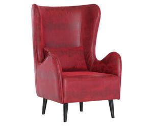Sessel Portland, rot, B 75 cm