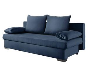 Sofa Portland mit Bettkasten und Bettfunktion, blau, B 202 cm