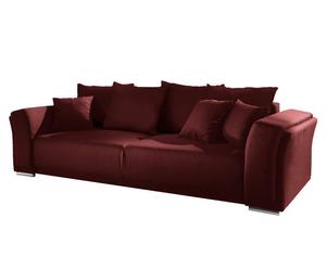 Sofa Los Angeles mit Bettfunktion, dunkelrot, B 270 cm