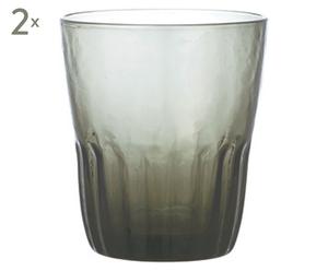 Trinkglas Dew, 2 Stück, graugrün, 200 ml
