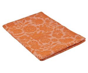 Tischläufer Flora, orange, 52 x 150 cm