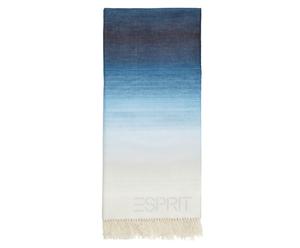 Plaid Stripe, blau/türkis/creme, 150 x 180 cm