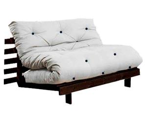 Multifunktionales Futon-Sofa Roots, braun/beige, B 160 cm