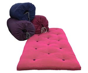 Futonmatratze Bib, einrollbar, pink, 70 x 190 cm