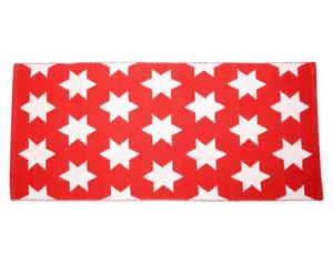 Teppichläufer Holly, rot/weiß, 65 x 135 cm
