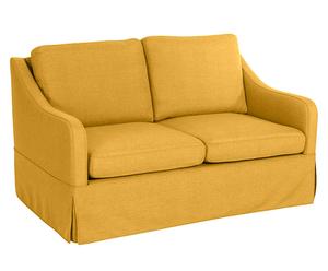 Zweisitzer-Sofa Spencer, gelb