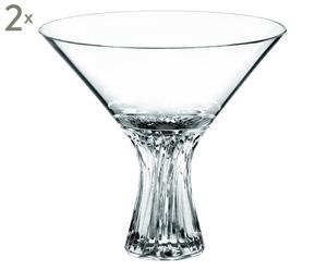 Bleikristall-Martini-Gläser Samba, 2 Stück, 340 ml