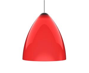 Lampenschirm FUNK, weiß/rot, Ø 22 cm