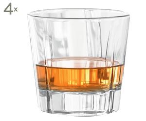 Whiskygläser, 4 Stück, H 8 cm