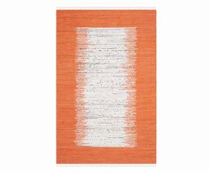 Handgewebter Teppich Saltillo, orange, 152 x 243 cm