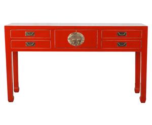 Konsolentisch Huan Din, rot, B 120 cm